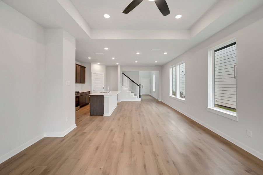 Spacious, unfurnished interior of a new home in Mason Woods, Cypress (Image 24). Spacious, unfurnished interior of a new home in Mason Woods, Cypress (Image 24).