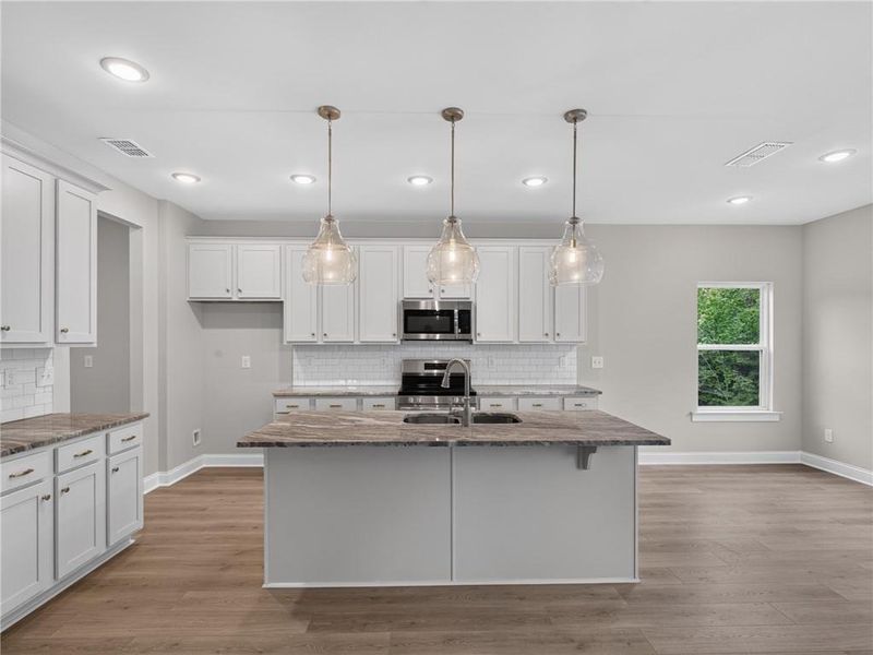 Furnished interior view inside a new home in , Dallas (Image 6).