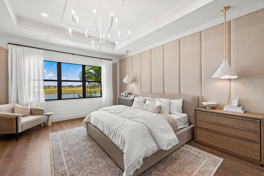 Representative furnished interior of a home built from the Olympus by GL Homes in Apex at Avenir, Palm Beach Gardens (Image 12).