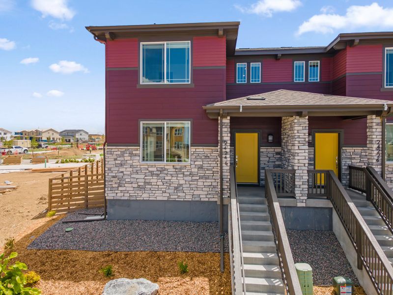 Exterior details and patio area of a home in Windler, Aurora (Image 3). Exterior details and patio area of a home in Windler, Aurora (Image 3).