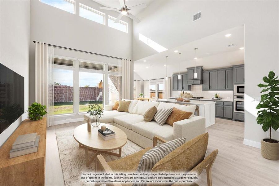 Furnished interior view inside a new home in Creekview Meadows, Pilot Point (Image 7).