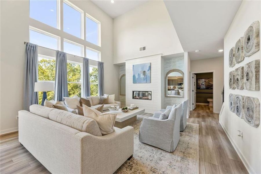 Furnished interior view inside a new home in Hawthorne Reserve, Dallas (Image 28).