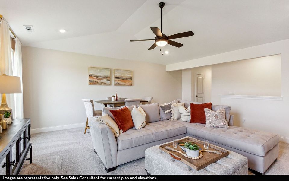Furnished interior view inside a new home in McCain's Station, Gallatin (Image 17).