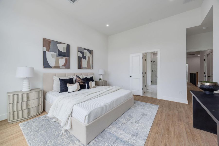 Furnished interior view inside a new home in , Houston (Image 16).