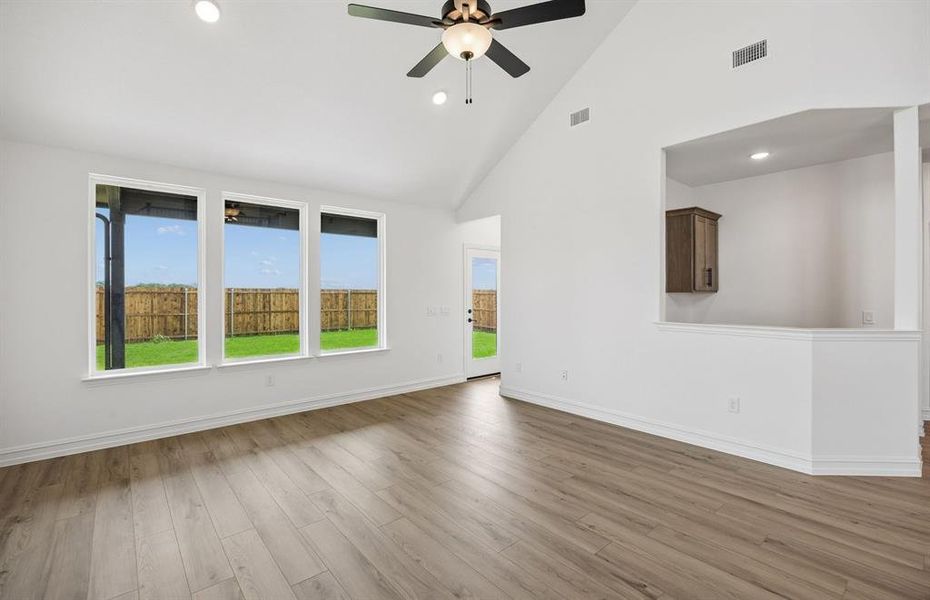 Large windows in gathering room Large windows in gathering room
