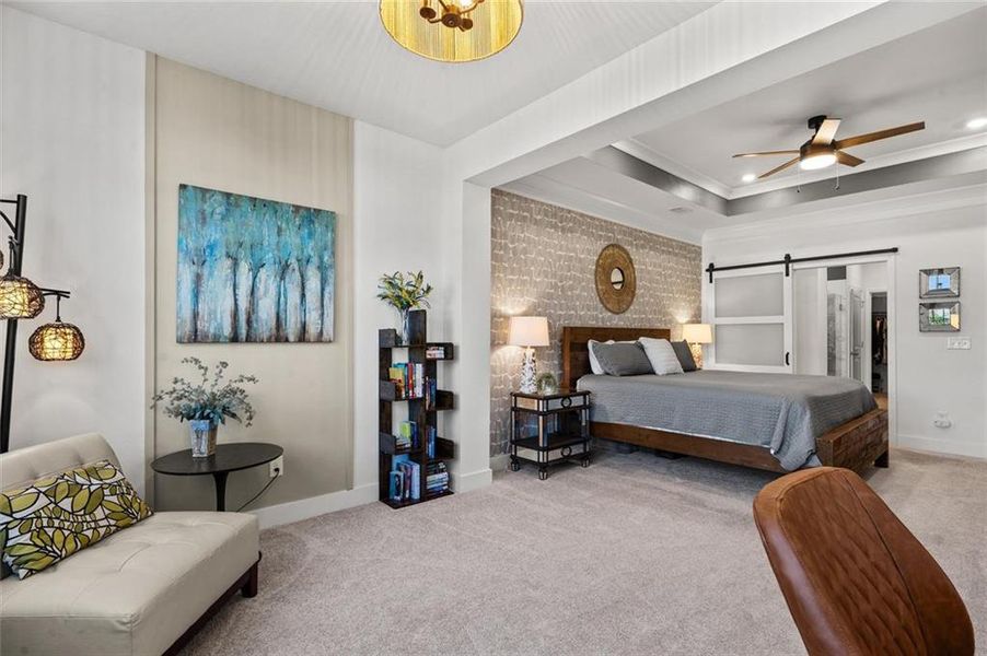 Furnished interior view inside a new home in , Canton (Image 39).