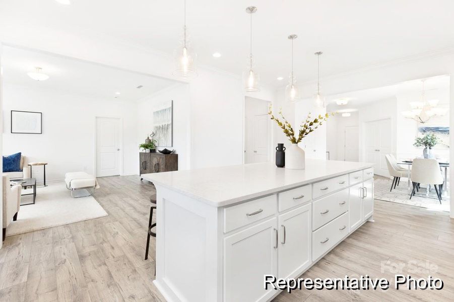 Furnished interior view inside a new home in Morgan Hills, Albemarle (Image 2).