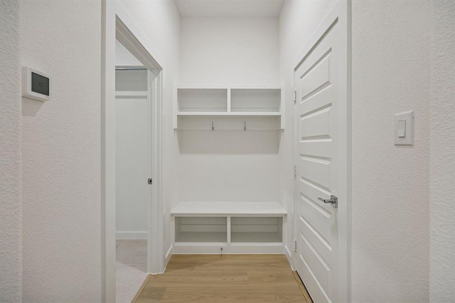 Backpack Rack in the Gilmour II home plan by Trophy Signature Homes – REPRESENTATIVE PHOTO