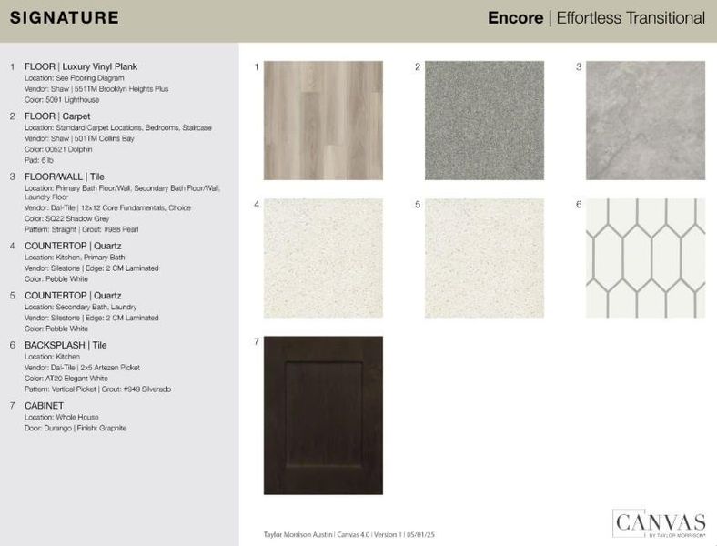 229 Belmont Way design selections! This home is currently under construction and selections are subject to change.