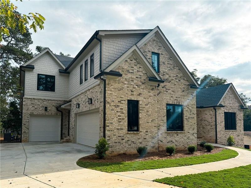 Front exterior of a new home in , Marietta, GA, highlighting curb appeal (Image 29).