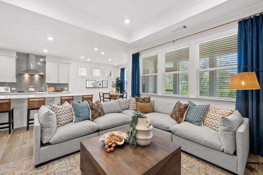 Furnished interior view inside a new home in Twelve Parks 55+, Sharpsburg (Image 16).