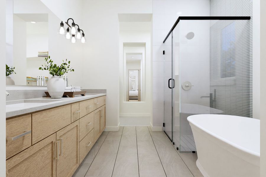 The Magnolia - Optional Free Standing Tub with Shower