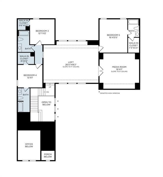 2D floor plan layout of this home in , Prosper, TX (Image 5).