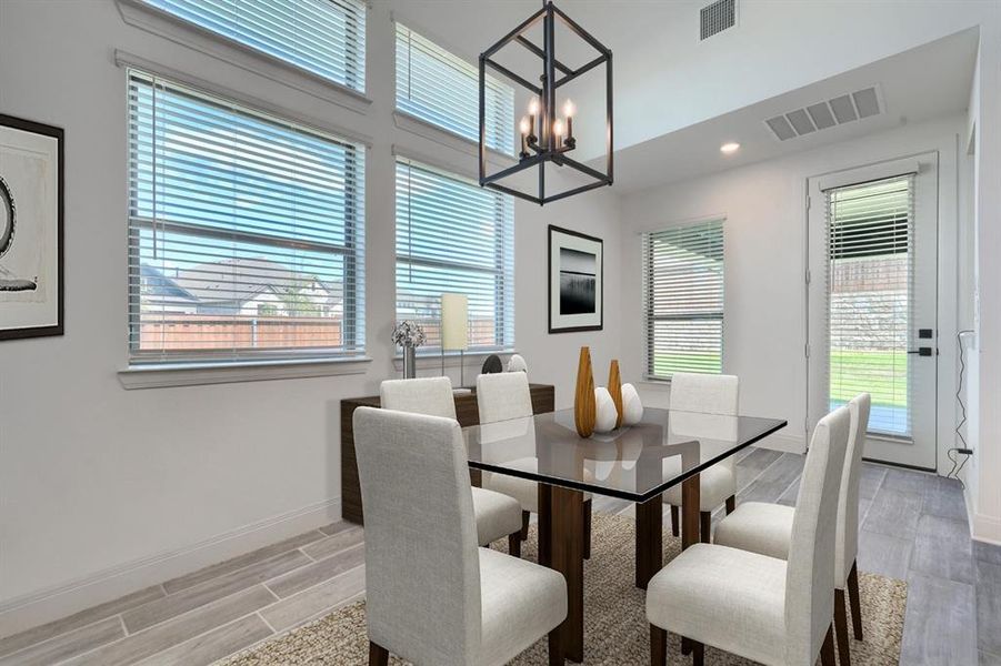 Furnished interior view inside a new home in , Fate (Image 6). Furnished interior view inside a new home in , Fate (Image 6).