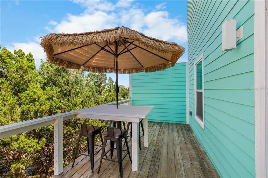 Exterior details and patio area of a home in , Hernando Beach (Image 25).