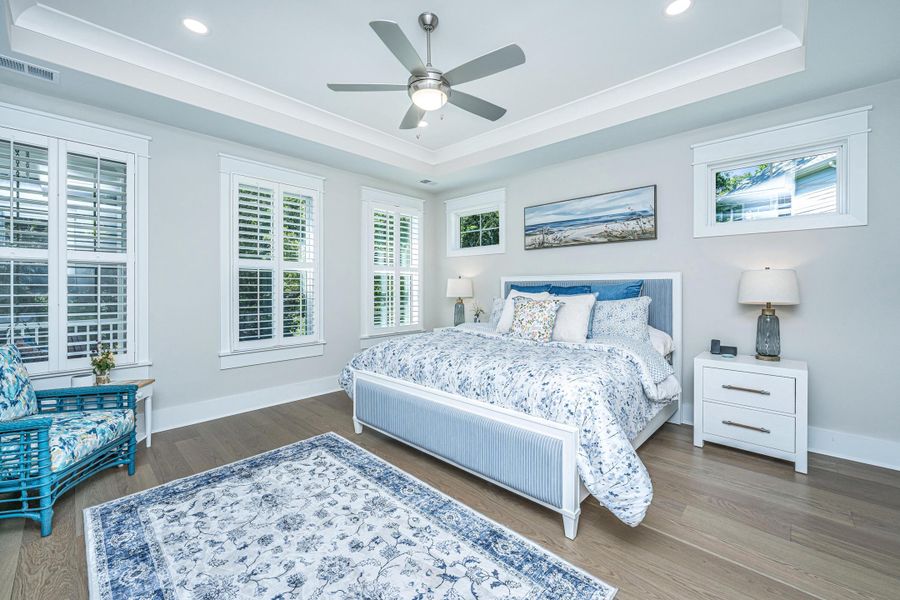 Furnished interior view inside a new home in Overlook at Copahee Sound, Awendaw (Image 34).
