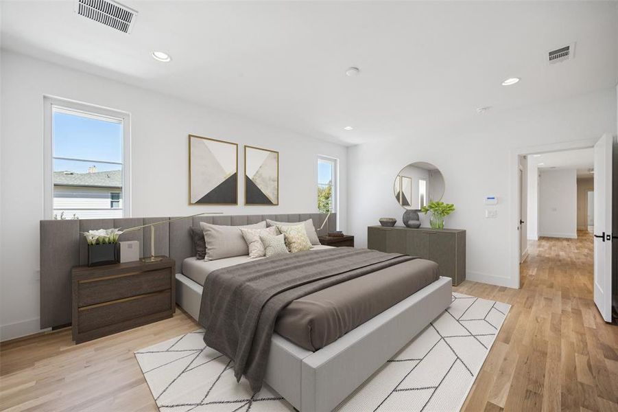 Furnished interior view inside a new home in , Dallas (Image 12).