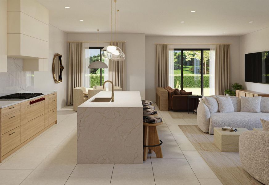 Furnished interior view inside a new home in , Boca Raton (Image 7). Furnished interior view inside a new home in , Boca Raton (Image 7).