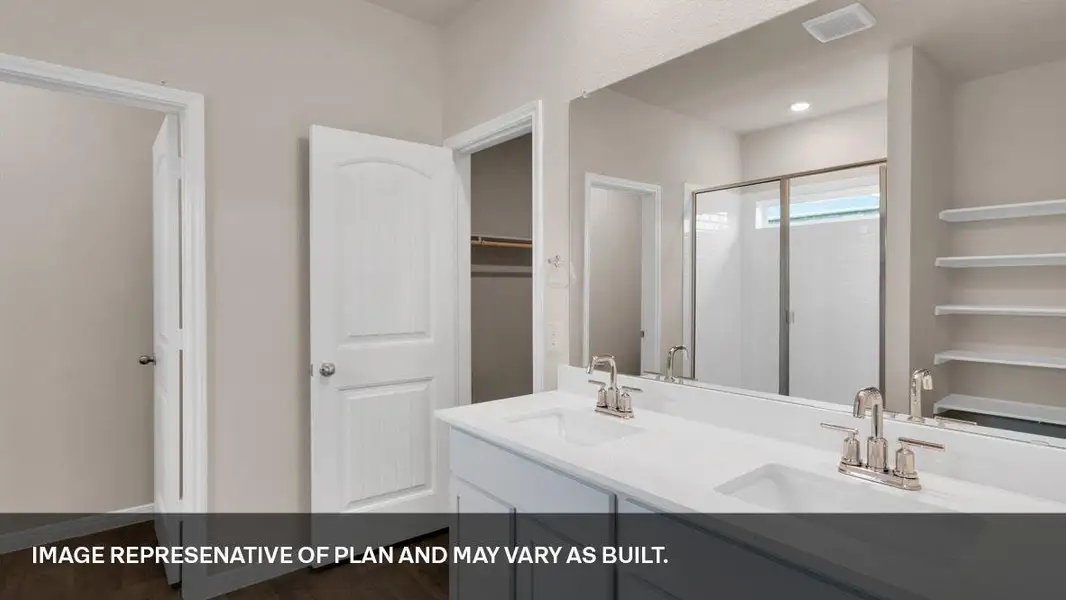 Furnished interior view inside a new home in Monarch Ranch, Manor (Image 2). Furnished interior view inside a new home in Monarch Ranch, Manor (Image 2).