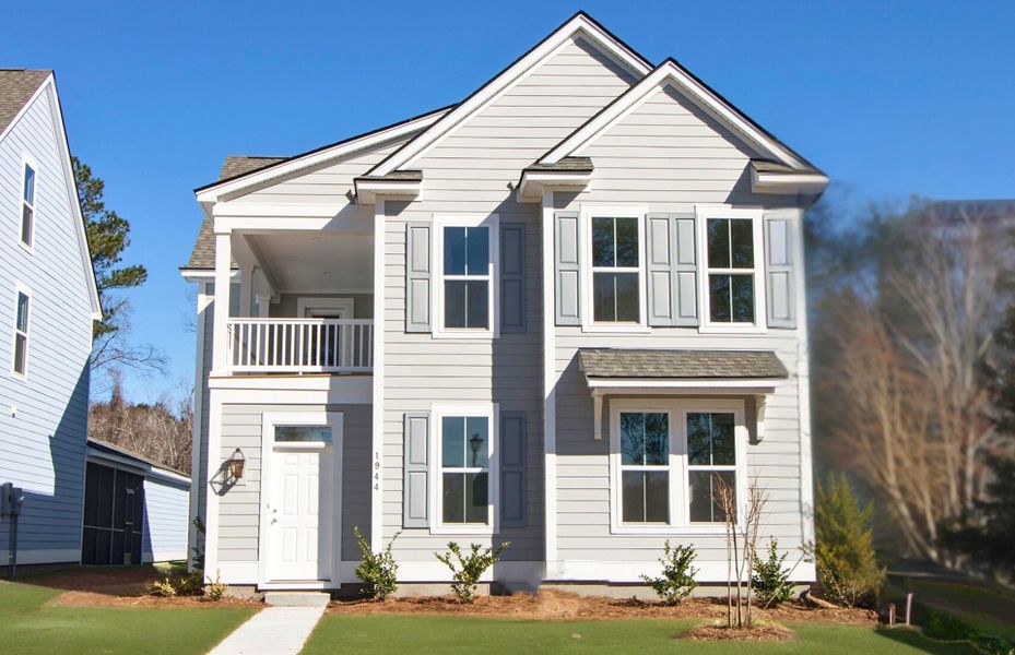 Berkeley Exterior with dual level porches Berkeley Exterior with dual level porches