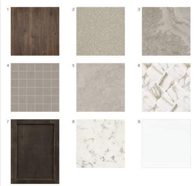 Sample of building materials used in homes in Towson Village, Peachtree City (Image 3).