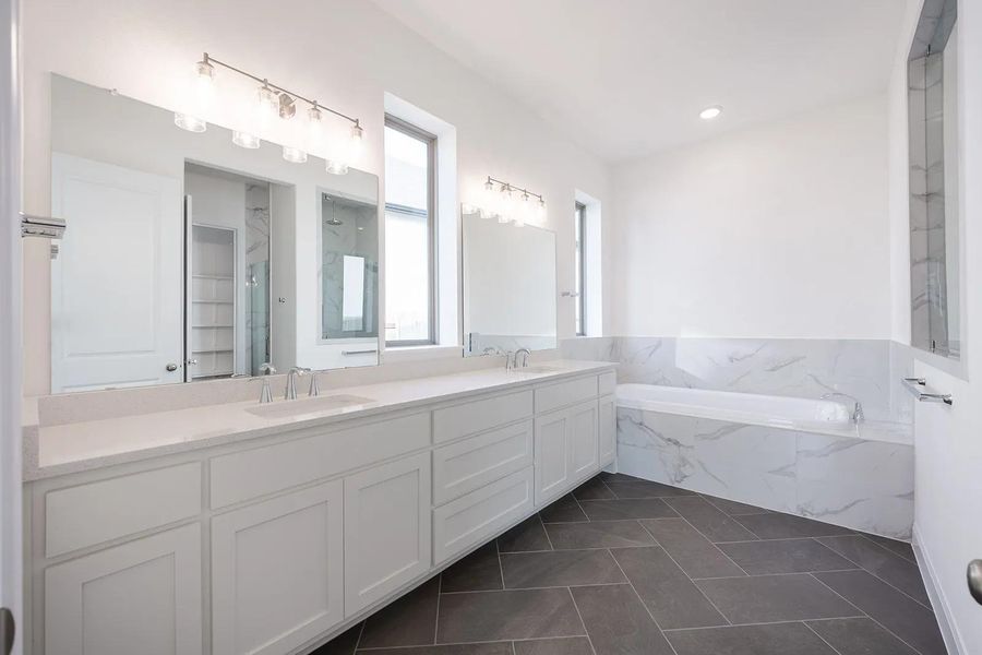 Furnished interior view inside a new home in Caliterra - 70', Dripping Springs (Image 8). Furnished interior view inside a new home in Caliterra - 70', Dripping Springs (Image 8).