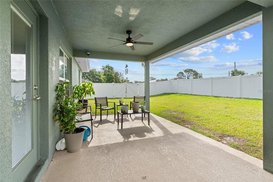 Exterior details and patio area of a home in Orange Blossom Hills, Summerfield (Image 27).
