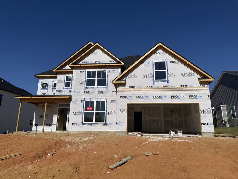 Front exterior of a new home in Windsor, North Augusta, SC, highlighting curb appeal (Image 1).
