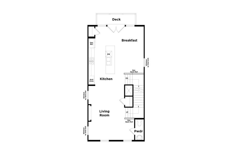 2D floor plan layout for the Seaton by DRB Homes in Barrett Pointe, Kennesaw, GA (Image 4).