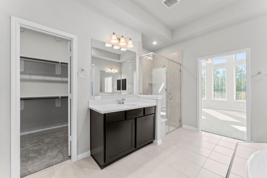 Furnished interior view inside a new home in The Highlands, Porter (Image 17).