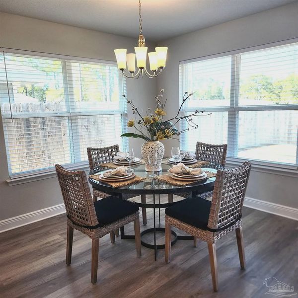 Furnished interior view inside a new home in Westpointe Place, Pensacola (Image 11). Furnished interior view inside a new home in Westpointe Place, Pensacola (Image 11).