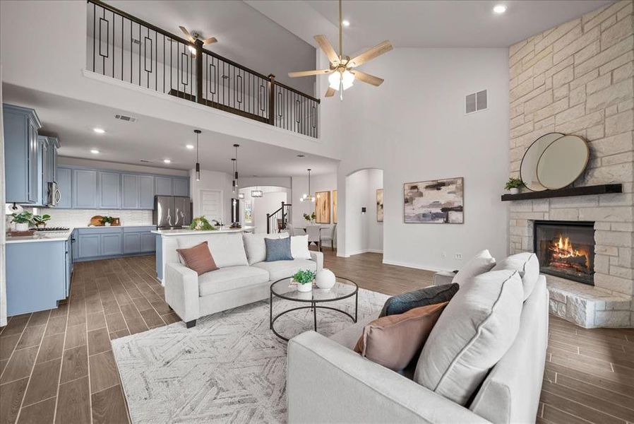 Furnished interior view inside a new home in , Little Elm (Image 7).