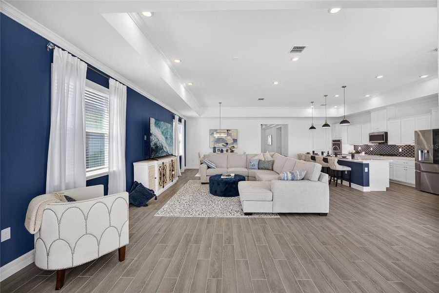 Furnished interior view inside a new home in Heritage Station, Punta Gorda (Image 10).