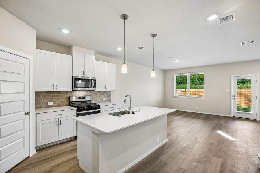 Furnished interior view inside a new home in Kemah Crossing - City Series, Kemah (Image 6).