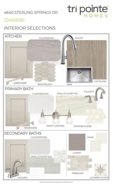 Sample of building materials used in homes in Woodson’s Reserve, Spring (Image 7).