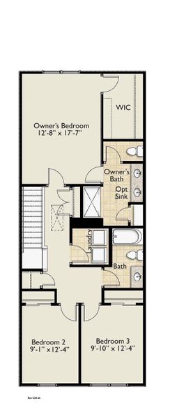 2D floor plan layout of this home in Miller Park, Greenville, SC (Image 3).