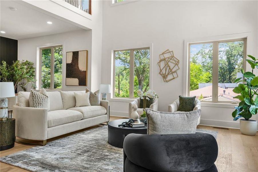 Furnished interior view inside a new home in , Atlanta (Image 44).