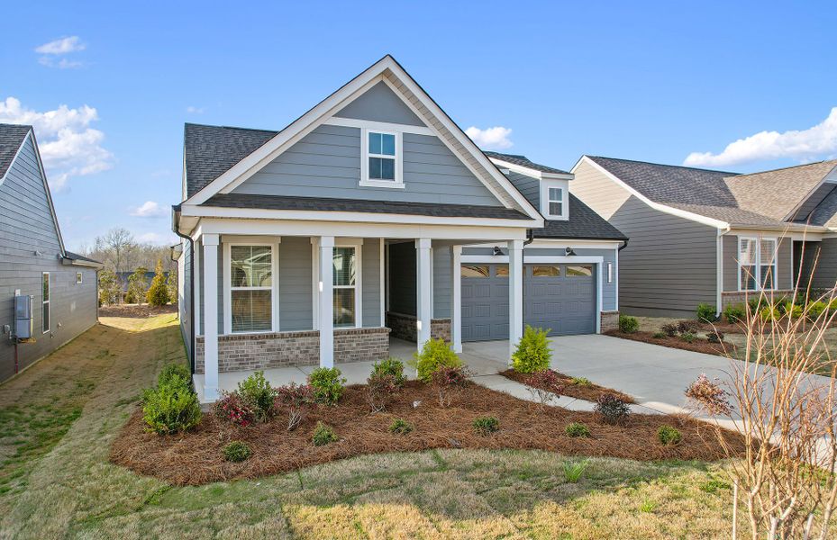 Front exterior of a new home in Carolina Riverside, Belmont, NC, highlighting curb appeal (Image 31).
