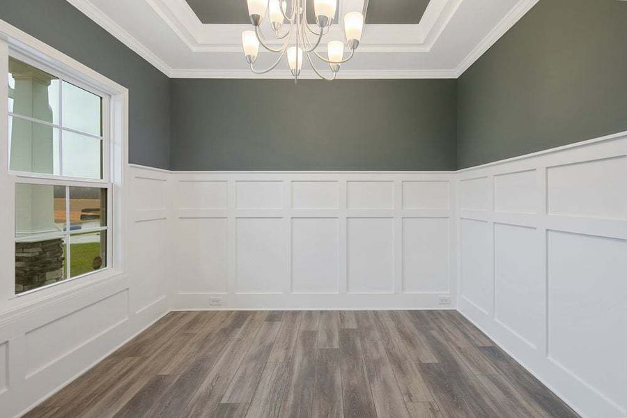 Representative unfurnished interior of a home built from the Drayton by Caviness & Cates Communities in Bartlett Manor, Youngsville (Image 72).