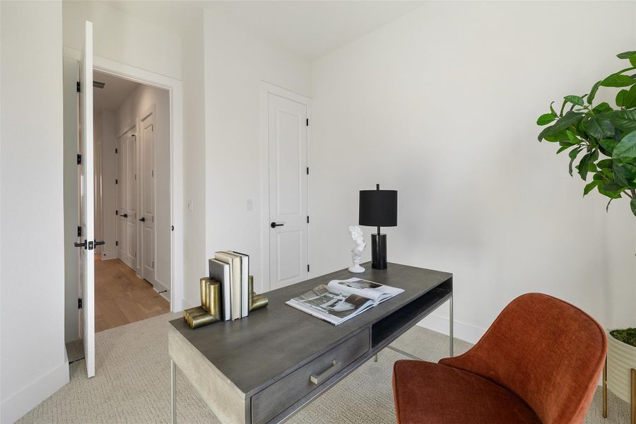 Furnished interior view inside a new home in The Enclave At Dulce Lane, Austin (Image 12).