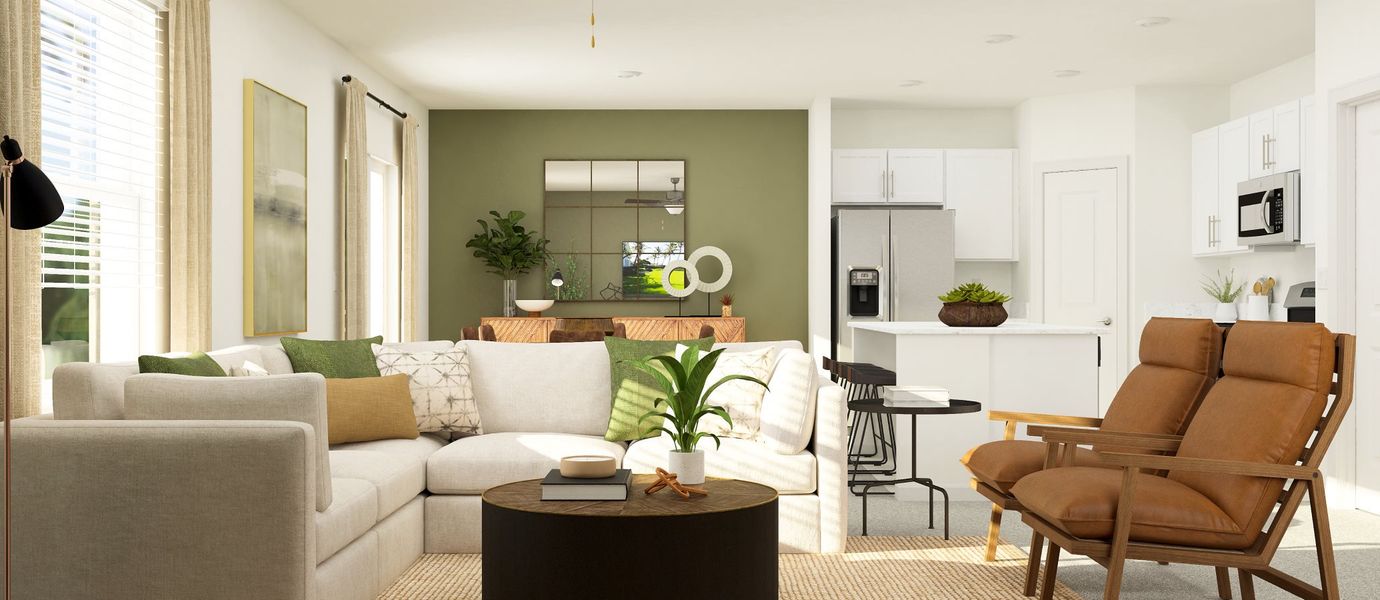 Atlanta plan living space Atlanta plan living space