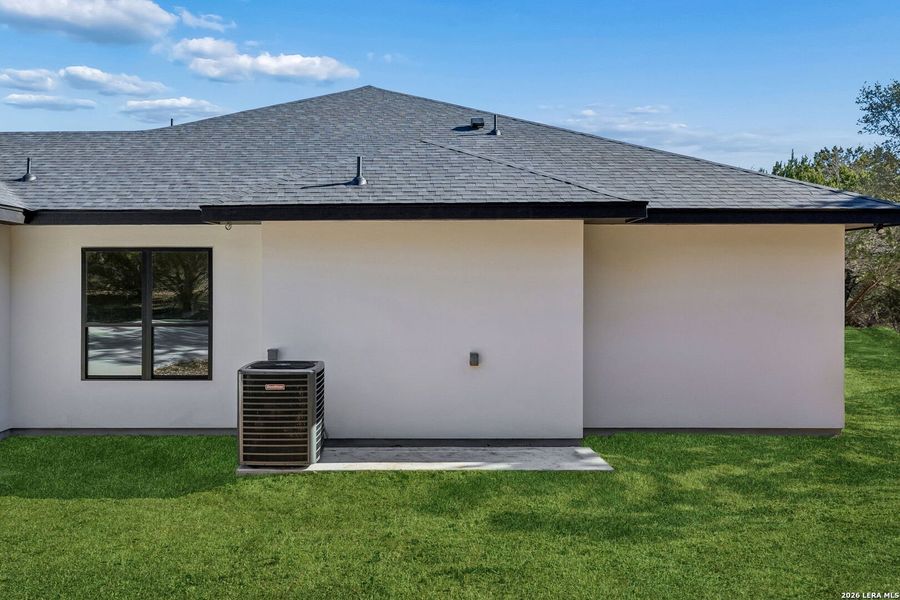 Exterior details and patio area of a home in , Spring Branch (Image 42).