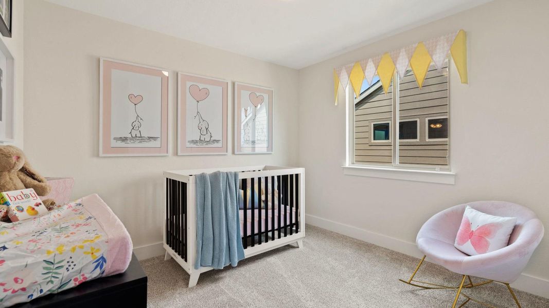Furnished interior view inside a new home in Saddle Creek Twinhomes, Georgetown (Image 27). Furnished interior view inside a new home in Saddle Creek Twinhomes, Georgetown (Image 27).