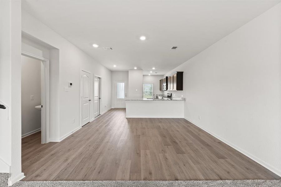 Dining room featuring light wood-type flooring