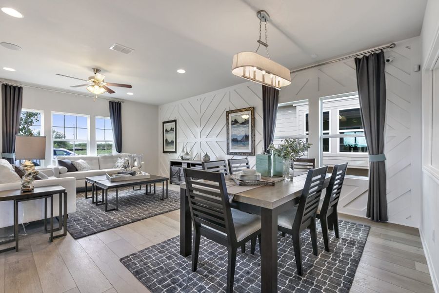 Furnished interior view inside a new home in Trace, San Marcos (Image 5). Furnished interior view inside a new home in Trace, San Marcos (Image 5).