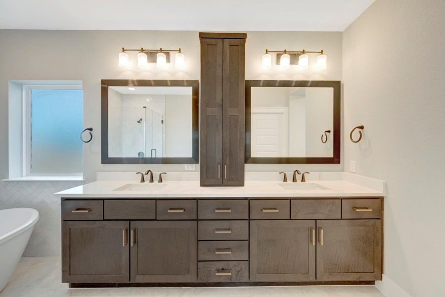 Furnished interior view inside a new home in Easthaven at Bridgeland Central - Vision Collection, Cypress (Image 9).