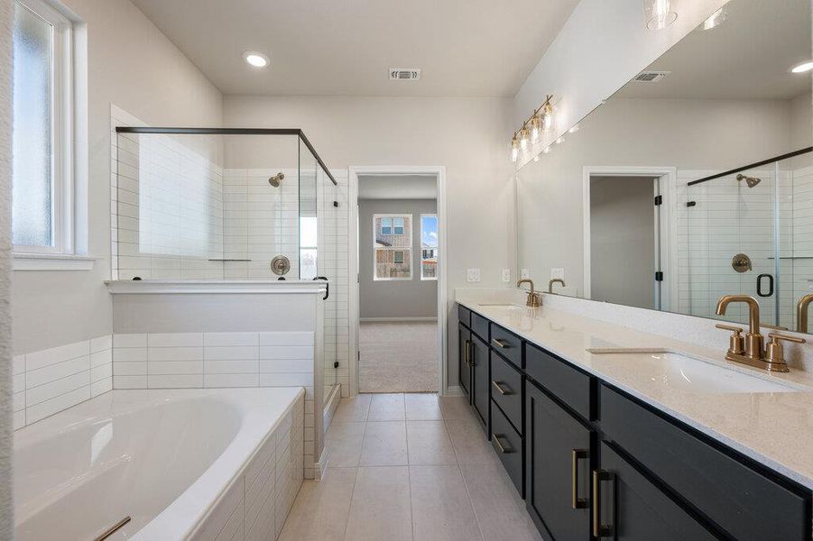 Furnished interior view inside a new home in Berry Creek Highlands, Georgetown (Image 15). Furnished interior view inside a new home in Berry Creek Highlands, Georgetown (Image 15).