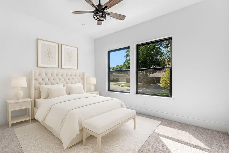 *VIRTUALLY STAGED* SECOND bedroom suite down!! This home features 2 bedrooms down and a private office. 2.5 baths downstairs!