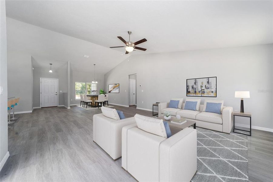 Furnished interior view inside a new home in , Dunnellon (Image 11).