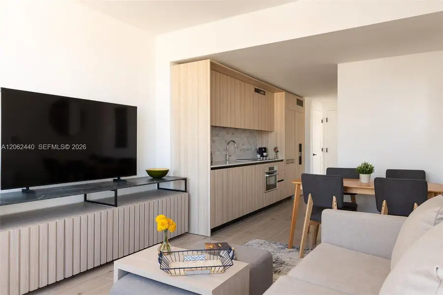 Furnished interior view inside a new home in , Miami (Image 11).